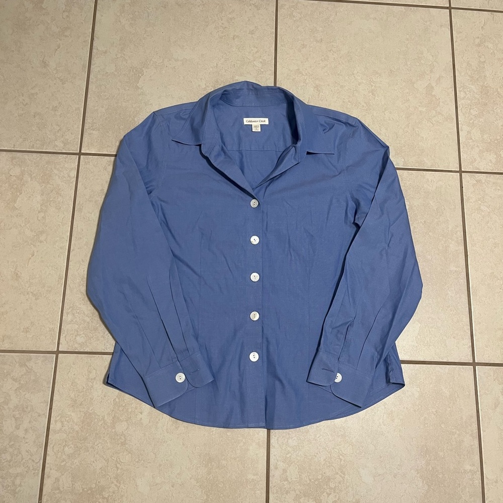 Coldwater Creek Women’s Blue Long Sleeve T-Shirt!